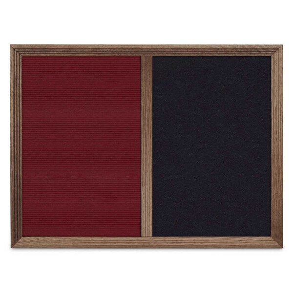 Enclosed Corkboard, 1 Door, 72"x36", 4" Fra, UV3418-BLACK-COBACC